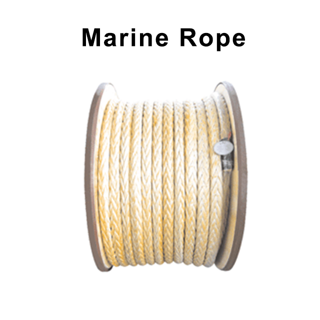 Cuerda marina UHMWPE, eslinga de elevación redonda de alta resistencia, 100T-500T para envíos, cuerda trenzada simple de 8 hebras y 12 hebras sin torsión